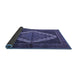 Sideview of Persian Blue Traditional Rug, tr2420blu