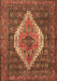 Medallion Brown Traditional Rug, tr2421brn