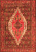 Medallion Orange Traditional Rug, tr2421org