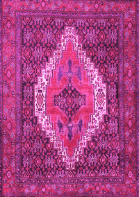 Medallion Pink Traditional Rug, tr2421pnk