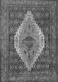 Medallion Gray Traditional Rug, tr2421gry