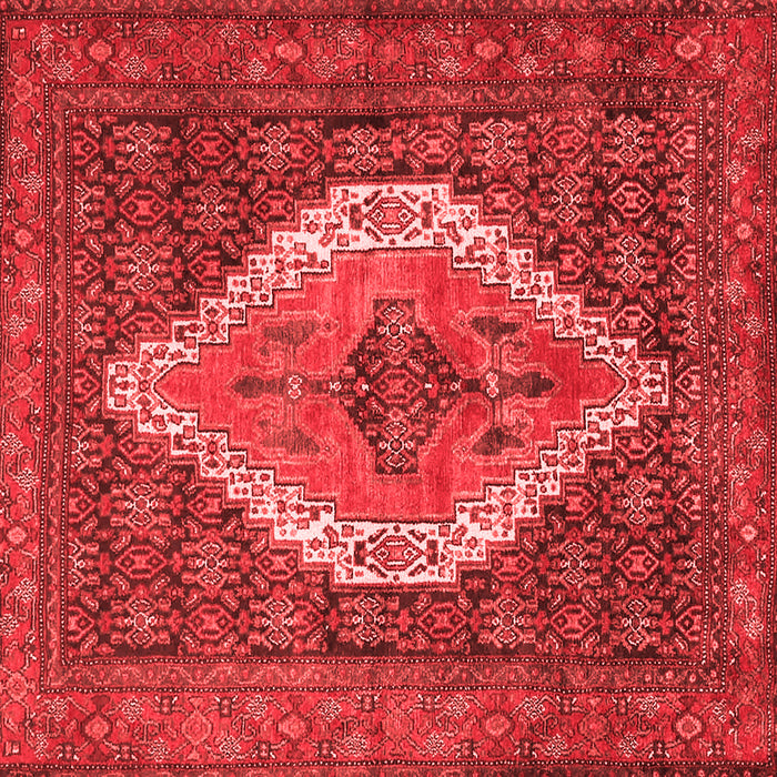 Medallion Red Traditional Rug, tr2421red