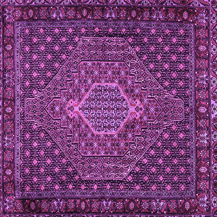 Square Machine Washable Persian Purple Traditional Area Rugs, wshtr2422pur