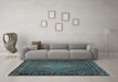 Machine Washable Persian Light Blue Traditional Rug in a Living Room, wshtr2422lblu