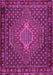 Machine Washable Persian Pink Traditional Rug, wshtr2422pnk