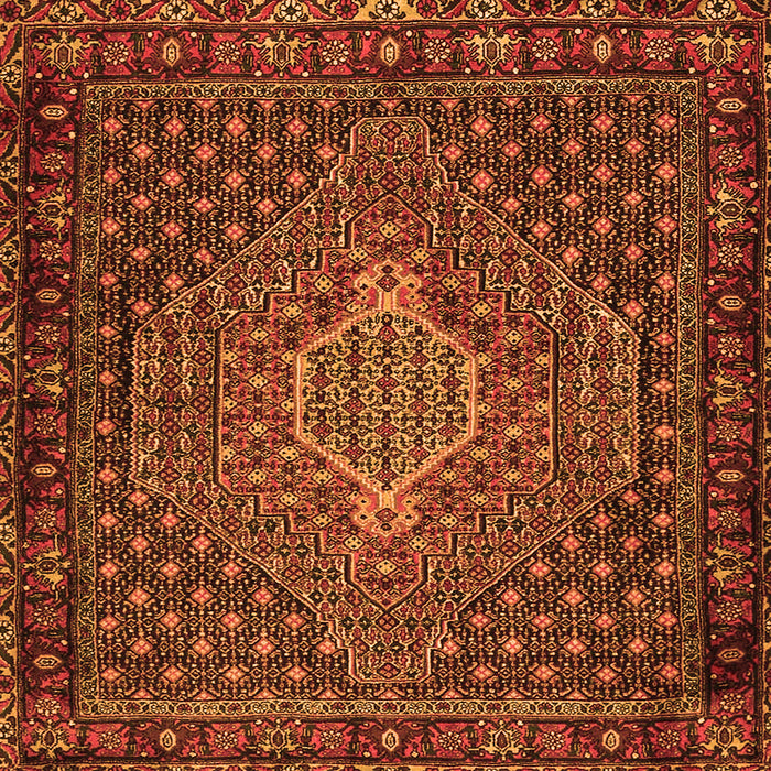 Serging Thickness of Persian Orange Traditional Rug, tr2422org