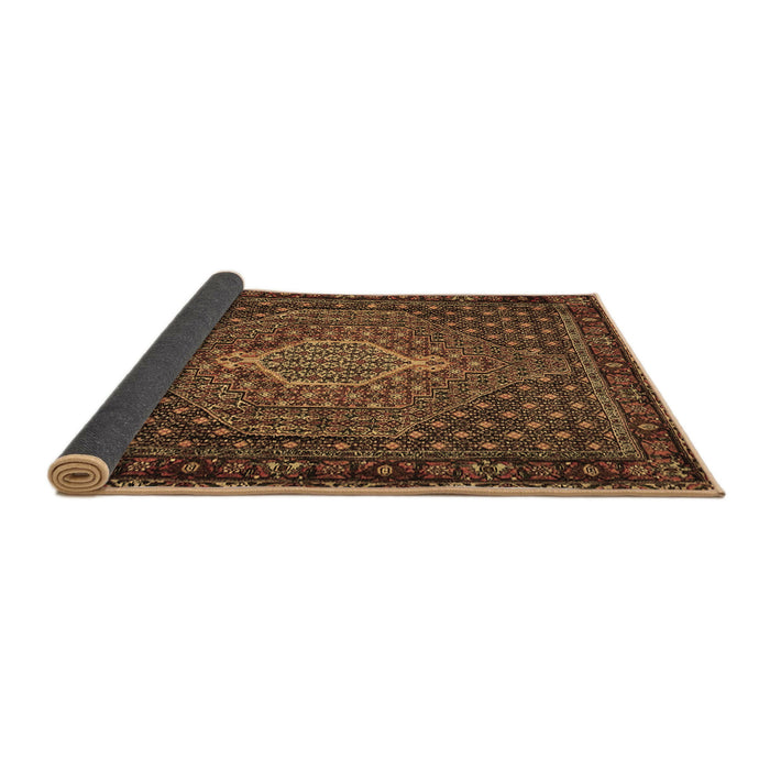 Sideview of Persian Brown Traditional Rug, tr2422brn