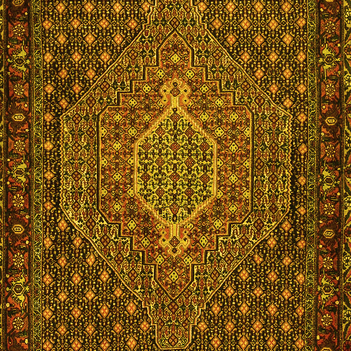 Machine Washable Persian Yellow Traditional Rug, wshtr2422yw