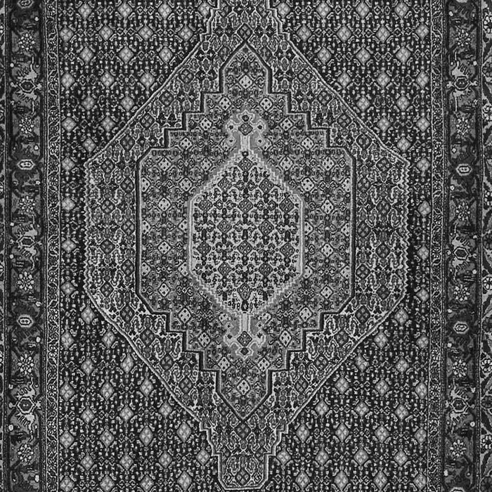 Serging Thickness of Machine Washable Persian Gray Traditional Rug, wshtr2422gry