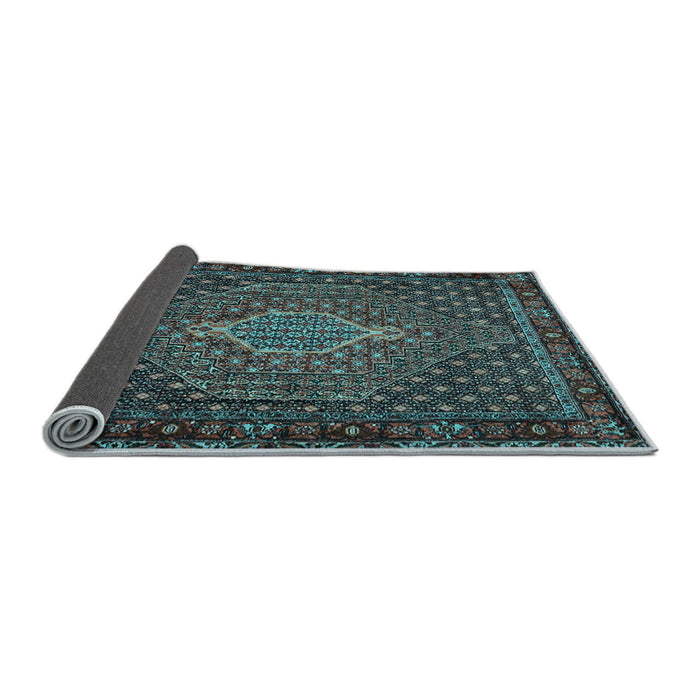 Sideview of Persian Light Blue Traditional Rug, tr2422lblu