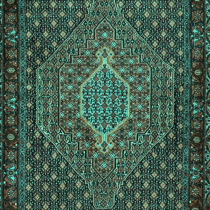 Machine Washable Persian Turquoise Traditional Area Rugs, wshtr2422turq