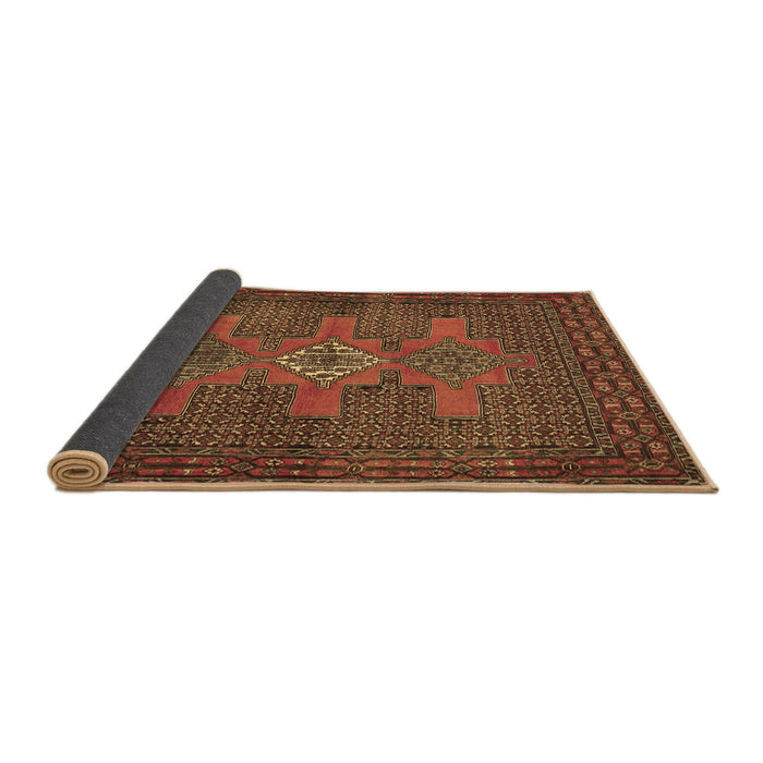 Sideview of Persian Brown Traditional Rug, tr2423brn