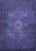 Machine Washable Persian Blue Traditional Rug, wshtr2423blu