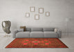 Machine Washable Persian Orange Traditional Area Rugs in a Living Room, wshtr2423org