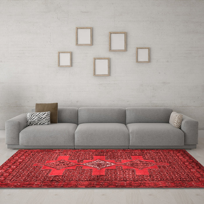 Traditional Red Washable Rugs