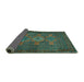 Sideview of Persian Turquoise Traditional Rug, tr2423turq