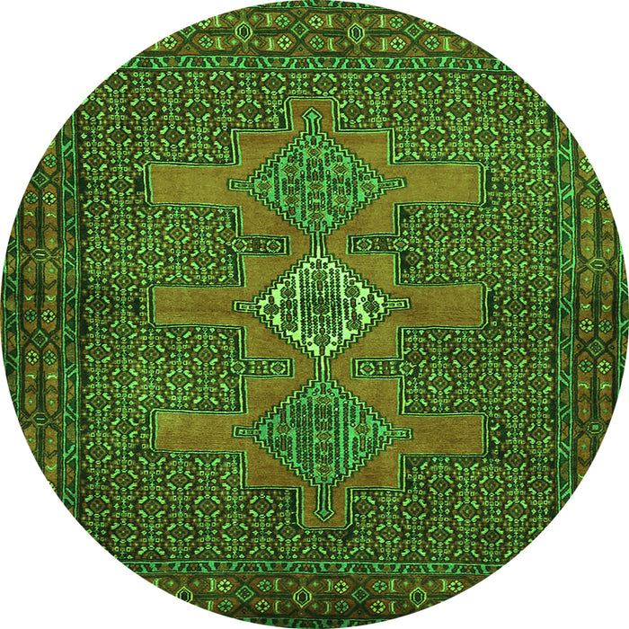 Machine Washable Persian Green Traditional Area Rugs, wshtr2423grn