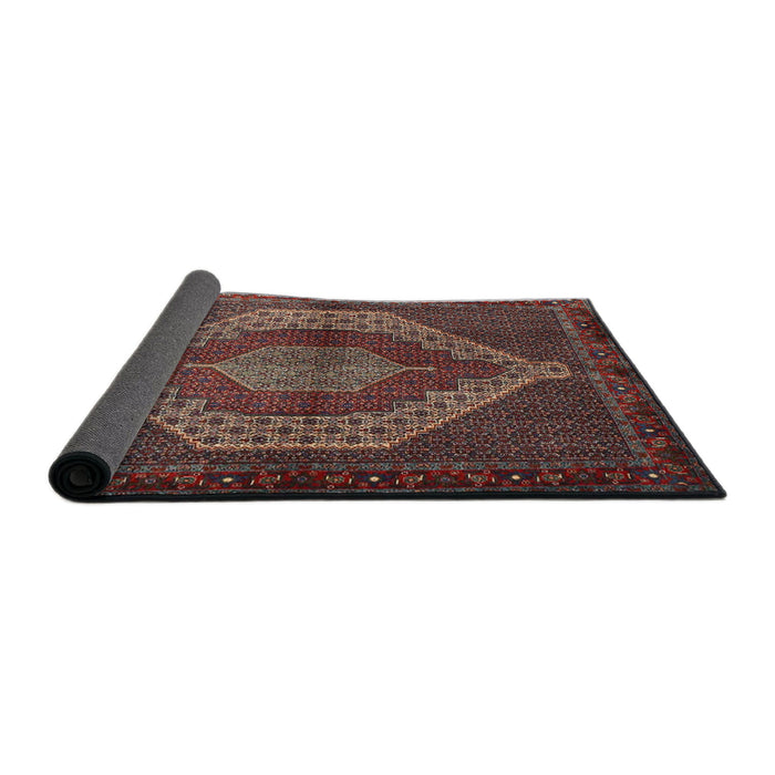 Sideview of Traditional Dark Almond Brown Persian Rug, tr2424