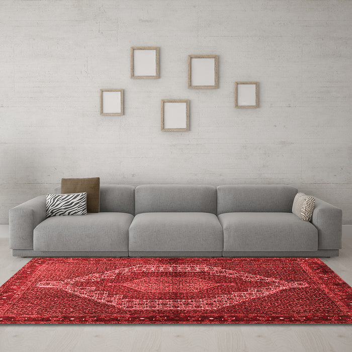 Traditional Red Washable Rugs