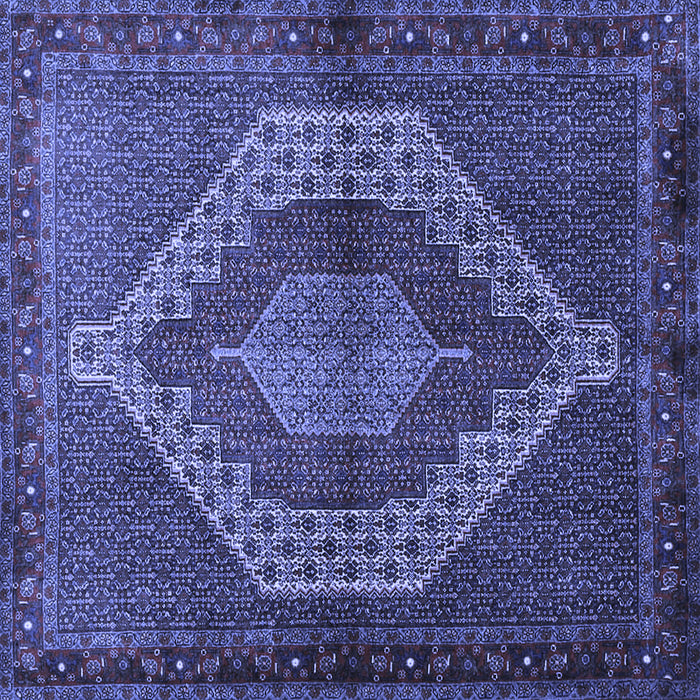 Square Persian Blue Traditional Rug, tr2424blu