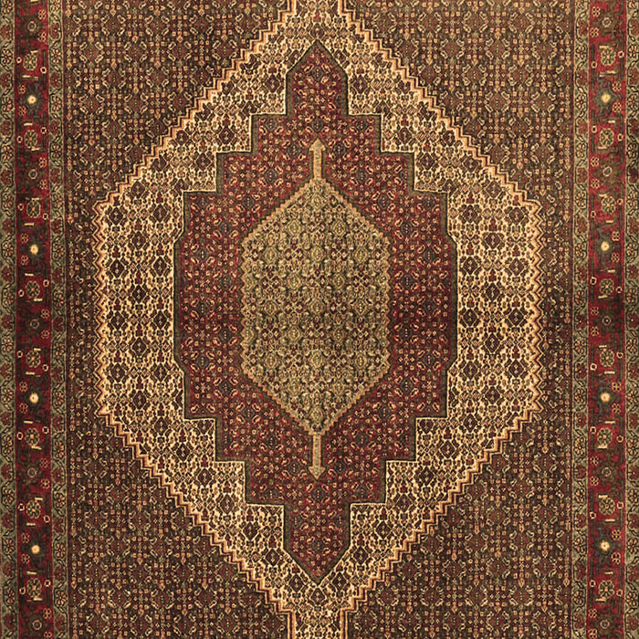 Machine Washable Persian Brown Traditional Rug, wshtr2424brn