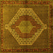 Square Persian Yellow Traditional Rug, tr2424yw
