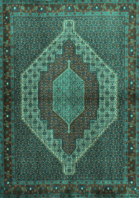 Persian Turquoise Traditional Rug, tr2424turq