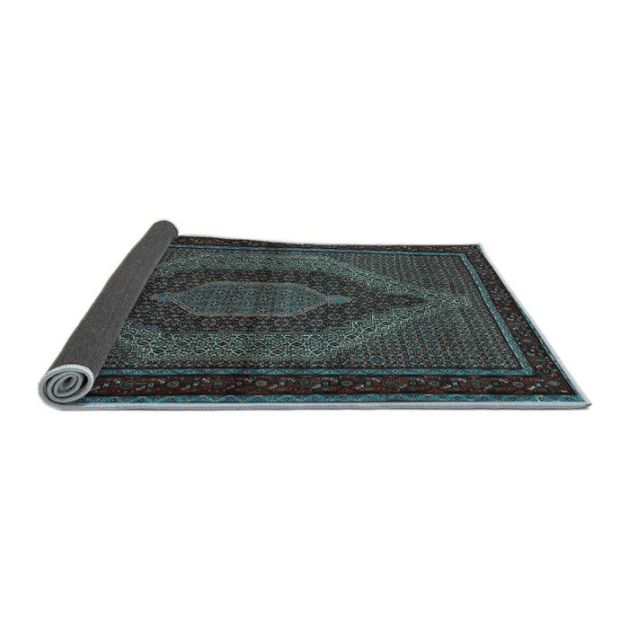 Sideview of Persian Light Blue Traditional Rug, tr2425lblu