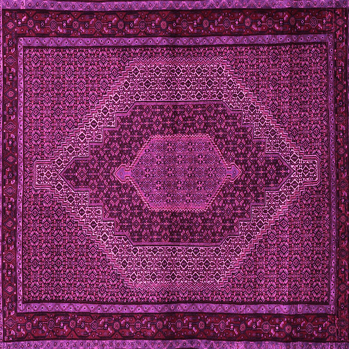 Square Machine Washable Persian Pink Traditional Rug, wshtr2425pnk