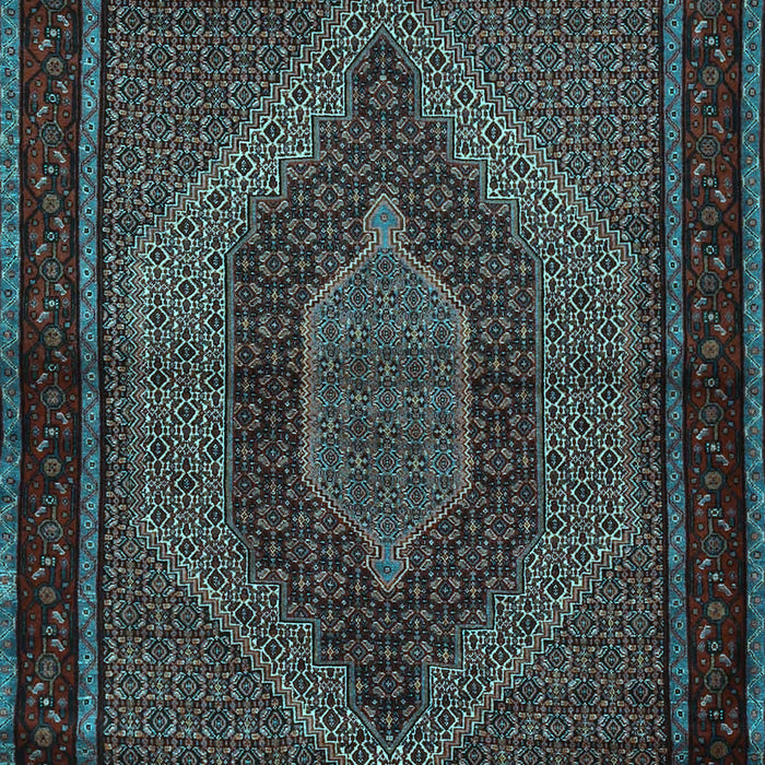 Machine Washable Persian Light Blue Traditional Rug, wshtr2425lblu