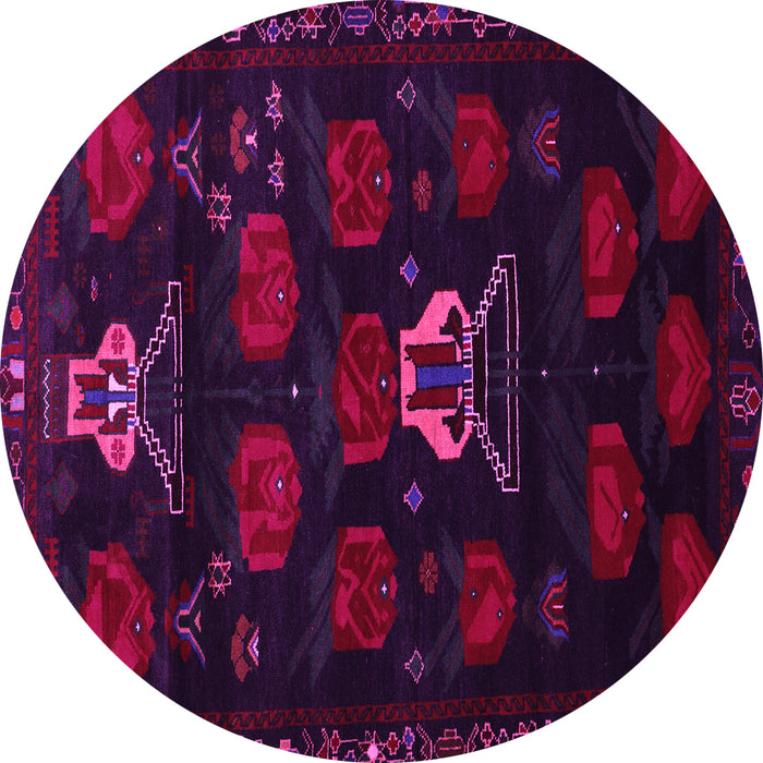 Round Machine Washable Animal Pink Traditional Rug, wshtr2426pnk