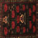 Square Animal Brown Traditional Rug, tr2426brn