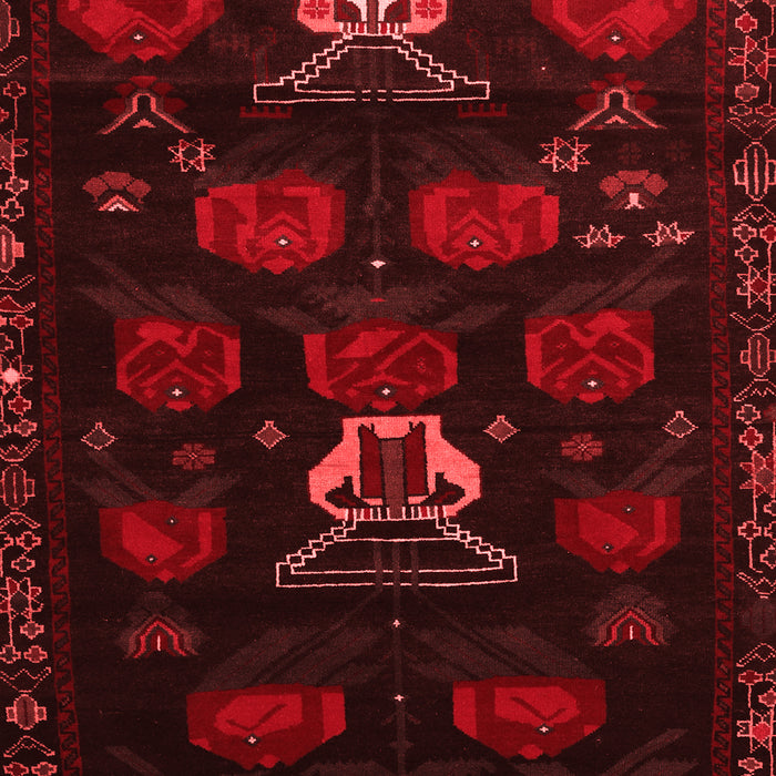 Machine Washable Animal Red Traditional Rug, wshtr2426red