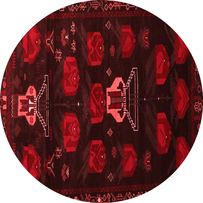 Animal Red Traditional Rug, tr2426red