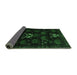 Sideview of Animal Emerald Green Traditional Rug, tr2426emgrn