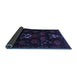 Sideview of Animal Blue Traditional Rug, tr2426blu