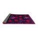 Sideview of Animal Pink Traditional Rug, tr2426pnk