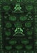 Machine Washable Animal Emerald Green Traditional Area Rugs, wshtr2426emgrn