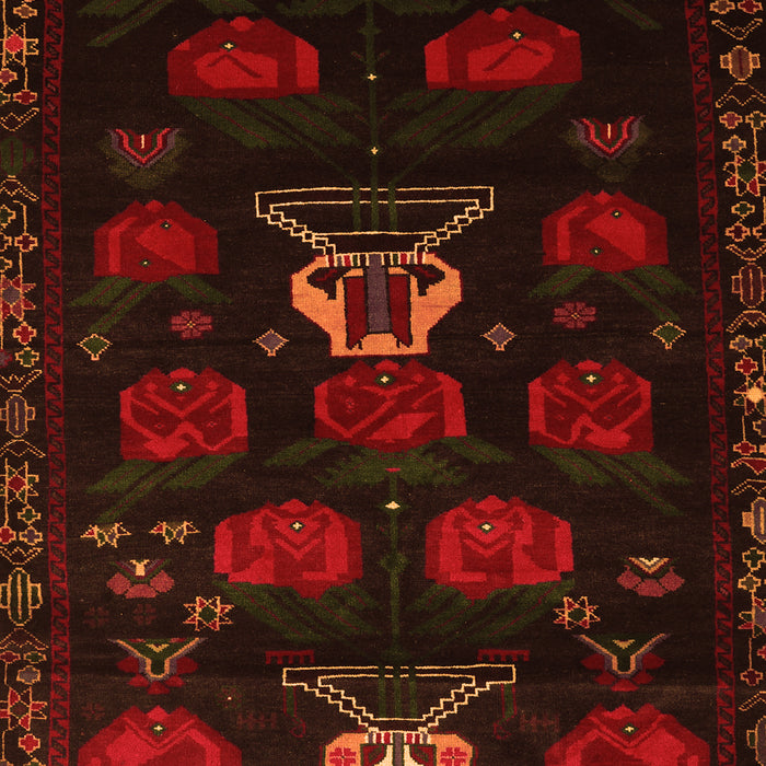 Serging Thickness of Machine Washable Animal Orange Traditional Area Rugs, wshtr2426org