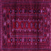 Square Persian Pink Traditional Rug, tr2427pnk