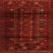 Serging Thickness of Persian Orange Traditional Rug, tr2427org