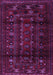 Machine Washable Persian Purple Traditional Area Rugs, wshtr2427pur