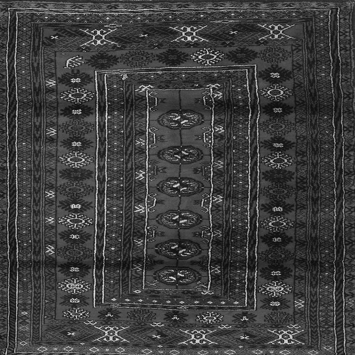 Round Machine Washable Persian Gray Traditional Rug, wshtr2427gry