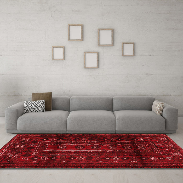 Traditional Red Washable Rugs