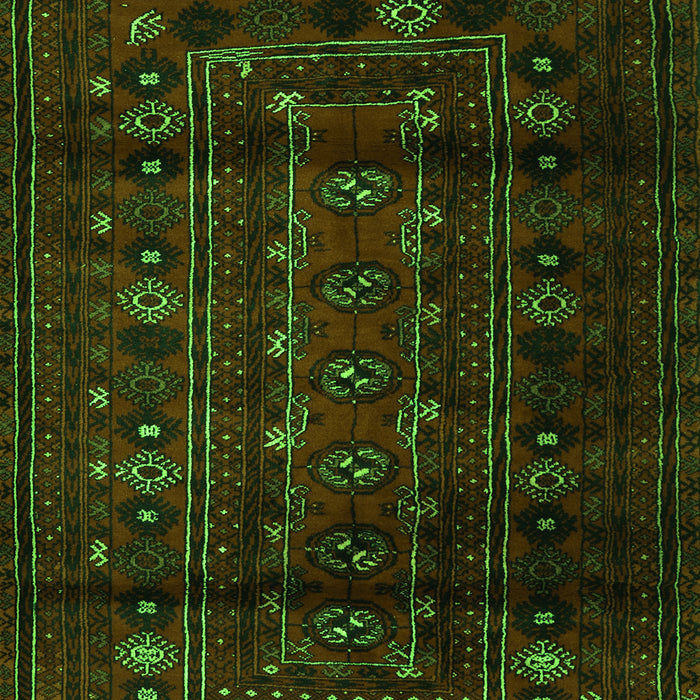 Serging Thickness of Machine Washable Persian Green Traditional Area Rugs, wshtr2427grn