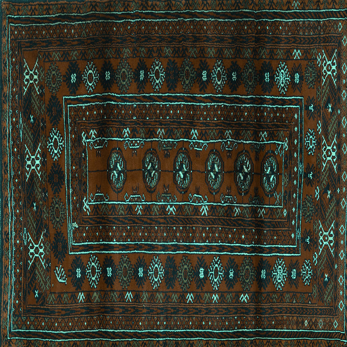 Square Persian Turquoise Traditional Rug, tr2427turq