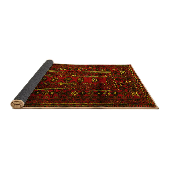 Sideview of Persian Yellow Traditional Rug, tr2427yw