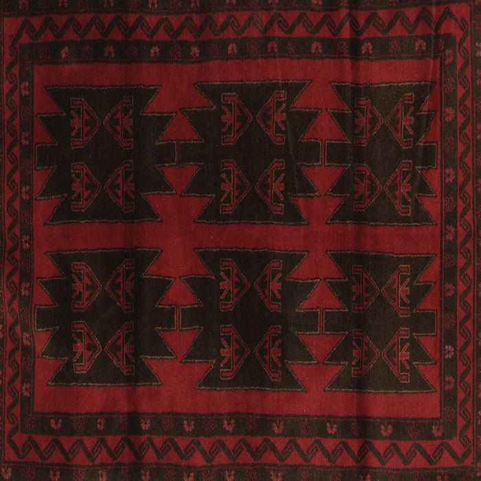 Square Persian Brown Traditional Rug, tr2428brn