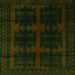 Serging Thickness of Persian Green Traditional Rug, tr2428grn
