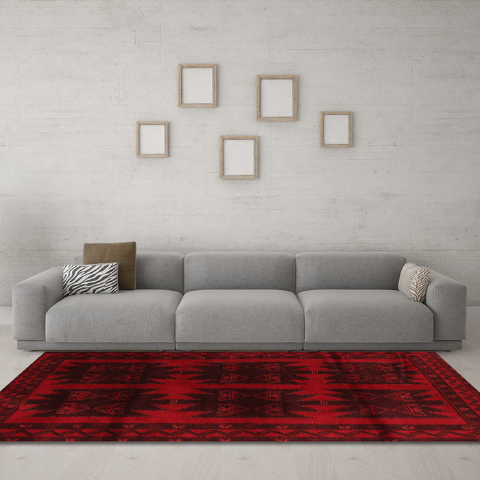 Traditional Red Washable Rugs